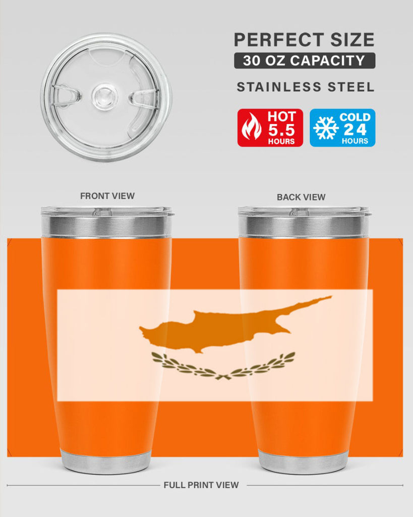 Cyprus 153#- world flags- Tumbler