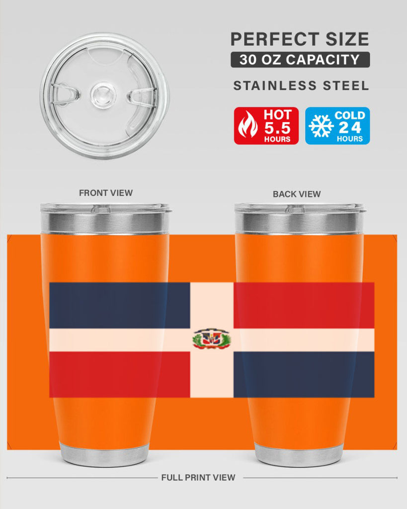 Dominican Republic 148#- world flags- Tumbler