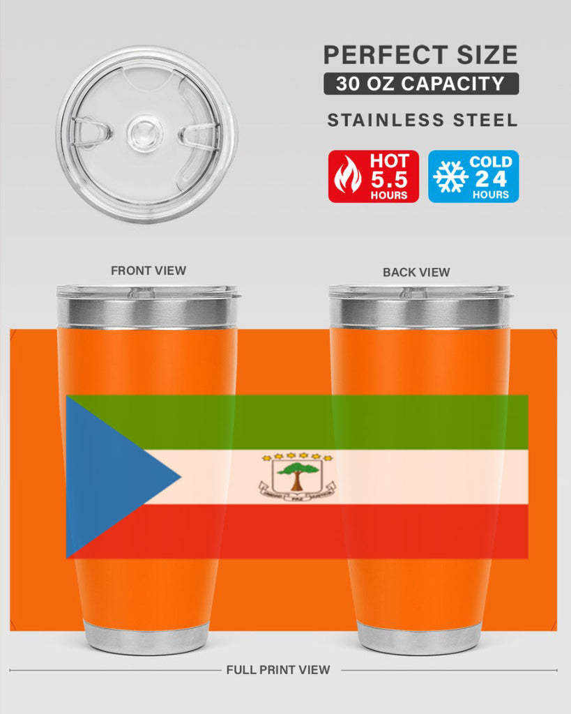 Equatorial Guinea 144#- world flags- Tumbler