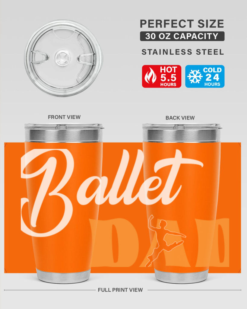 Fitted Dance Dad Ballet SVG Ballet 39#- ballet- Tumbler