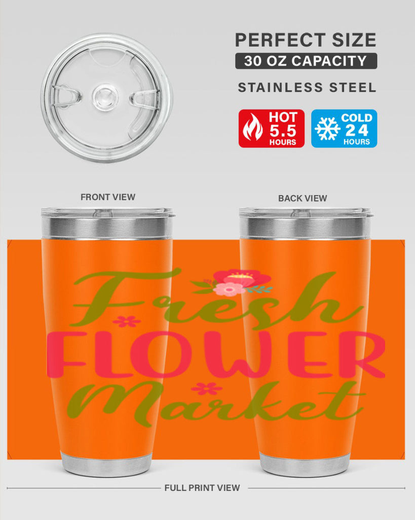 Fresh Flower Market 144#- spring- Tumbler