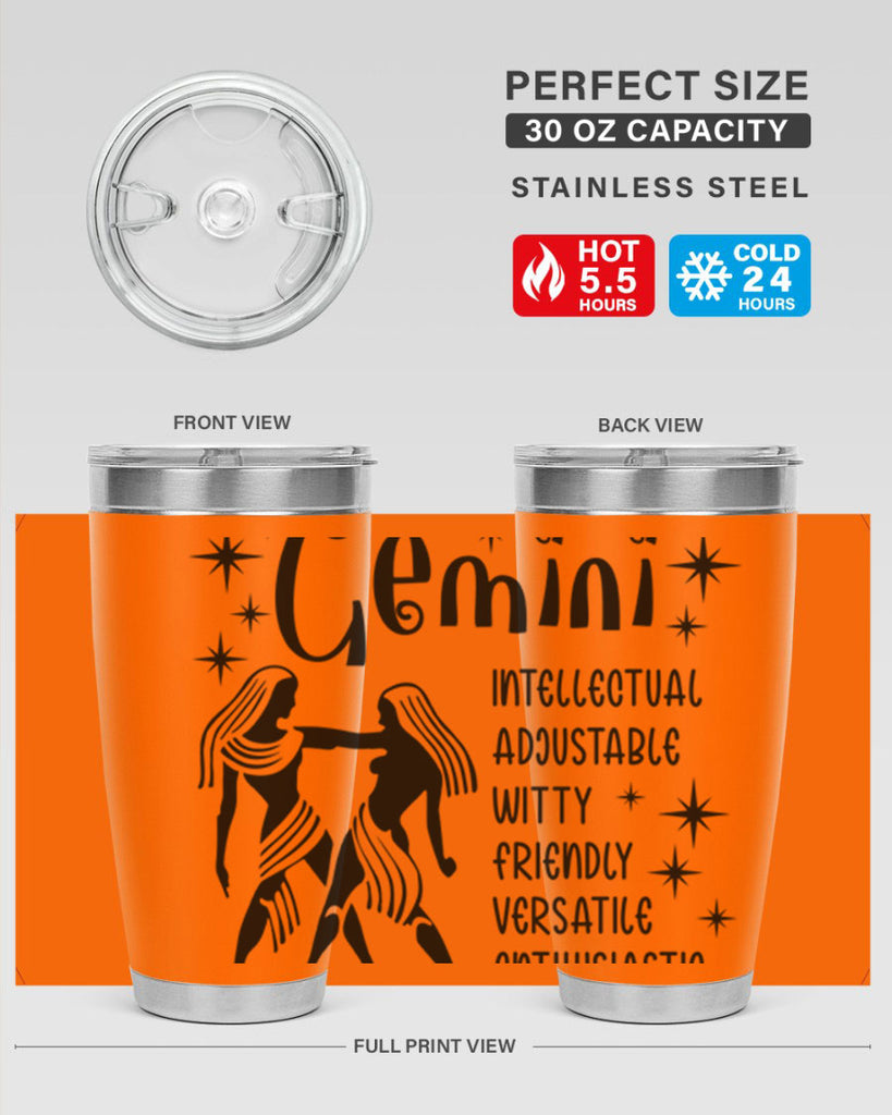 Gemini 217#- zodiac- Tumbler