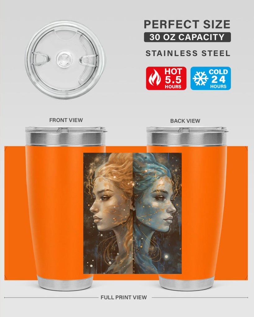Gemini 56#- zodiac- Tumbler