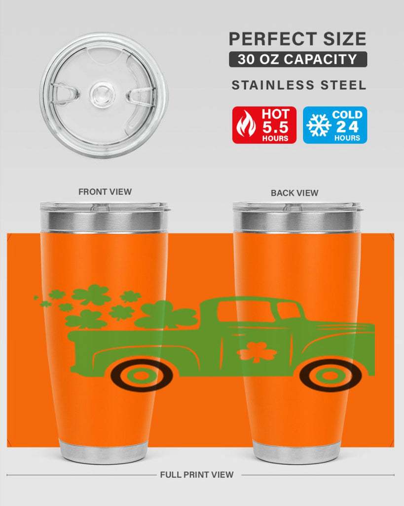 Green Truck Style 97#- St Patricks Day- Tumbler