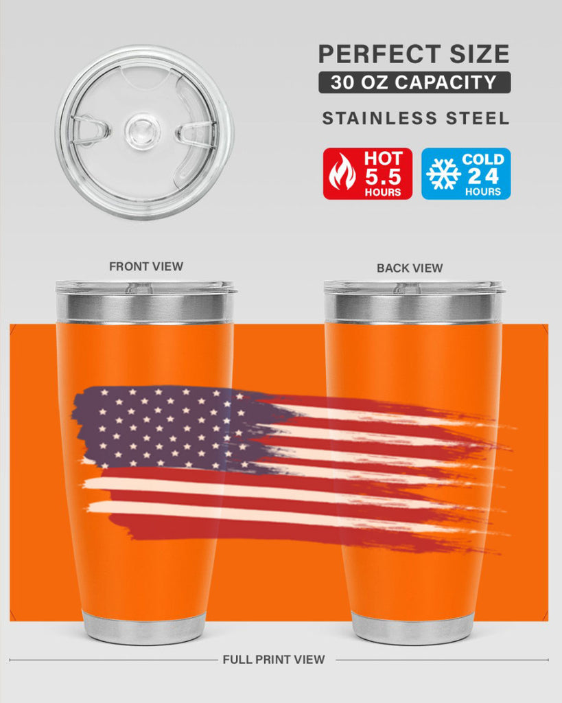 Grunge Flag 54#- Us Flags- Tumbler