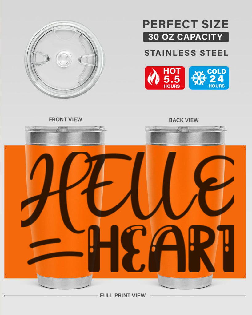 HELLO HEART  220#- spring- Tumbler