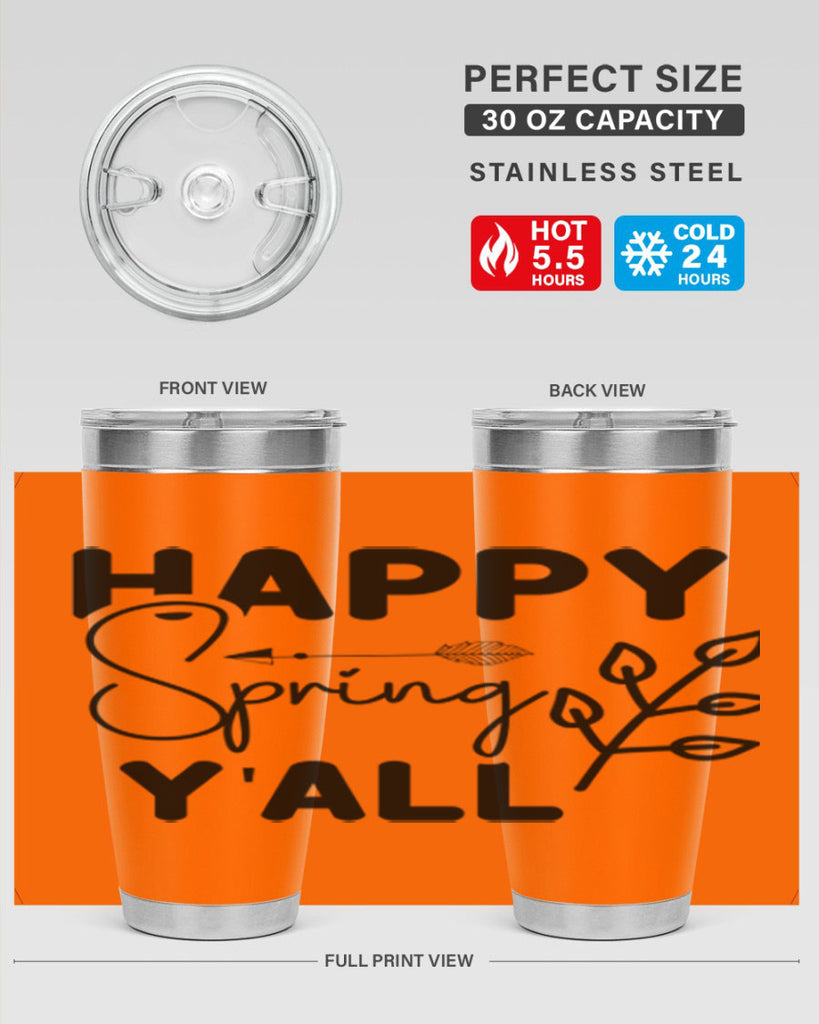 Happy Spring Yall 170#- spring- Tumbler