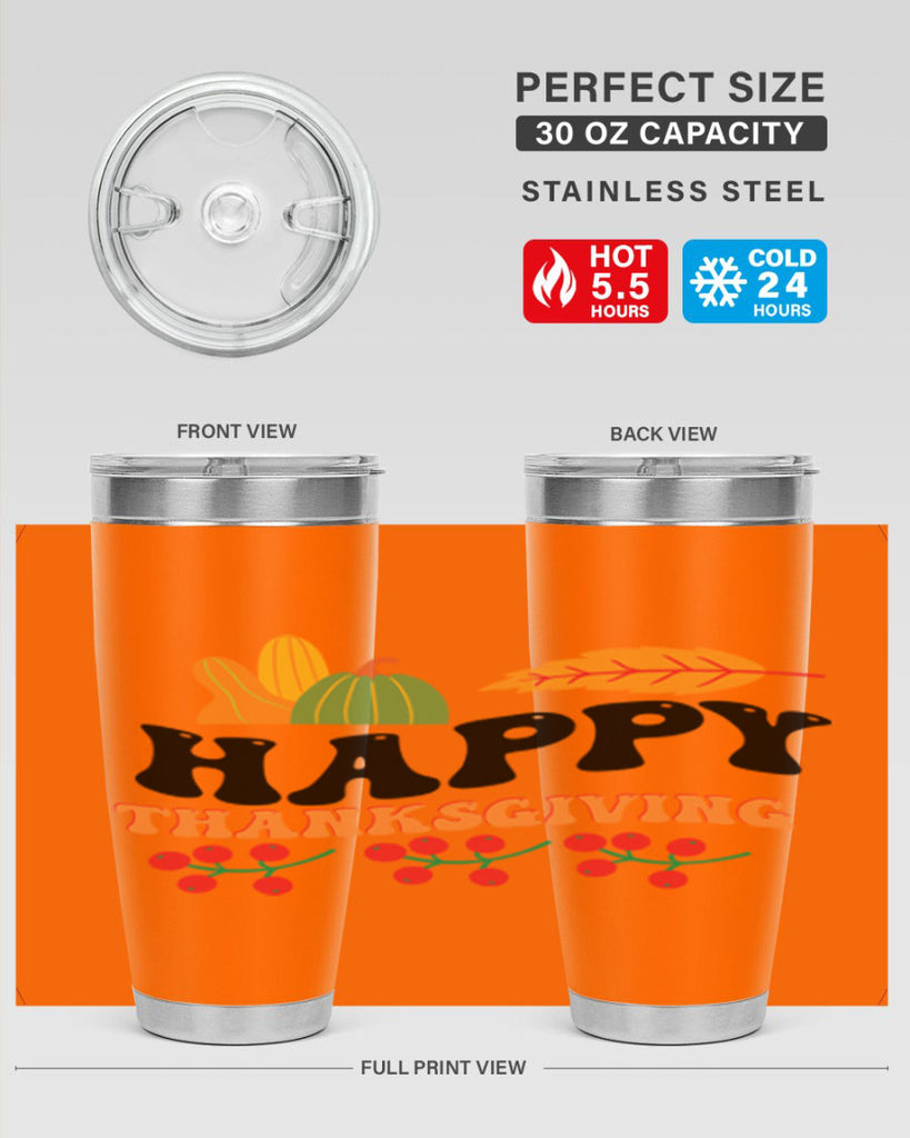 Happy Thanksgiving 251#- fall- Tumbler