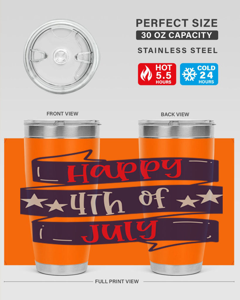 Happy th Of July Style 154#- Fourt Of July- Tumbler