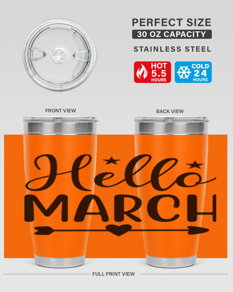 Hello March 184#- spring- Tumbler