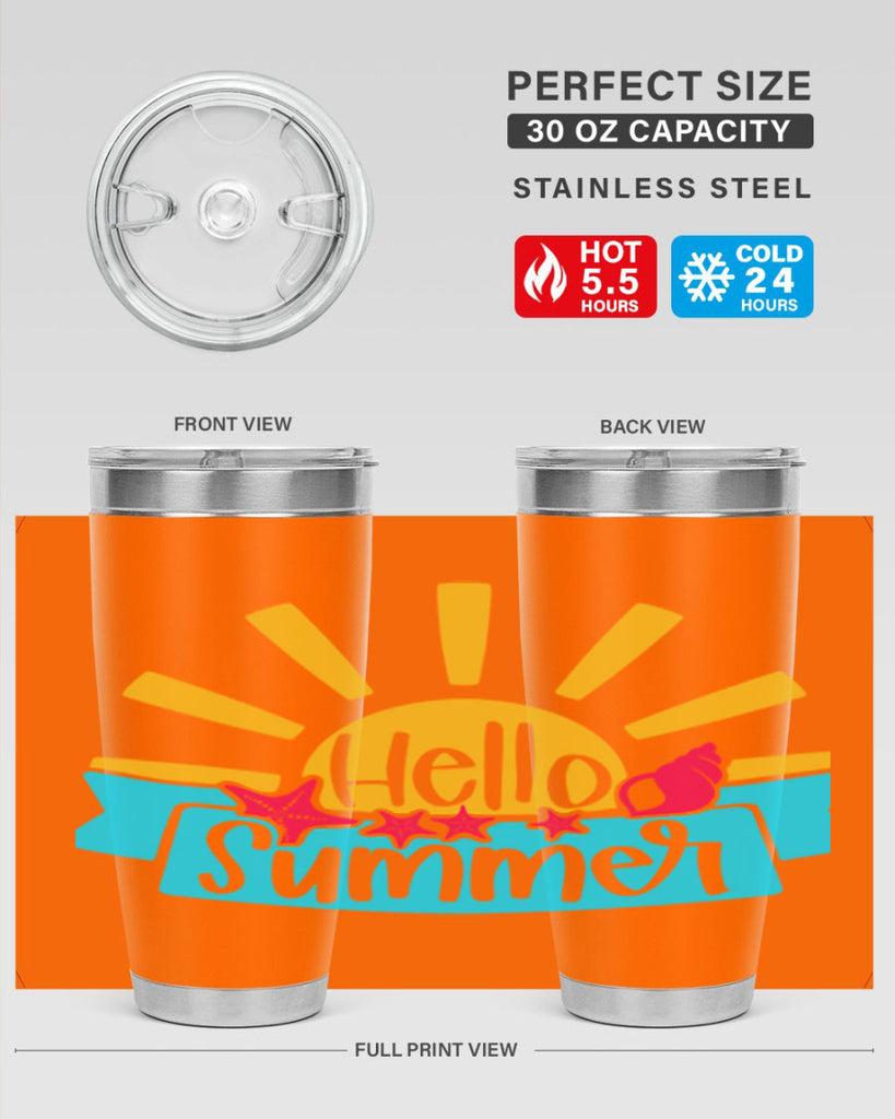 Hello Summer Style 38#- summer- Tumbler