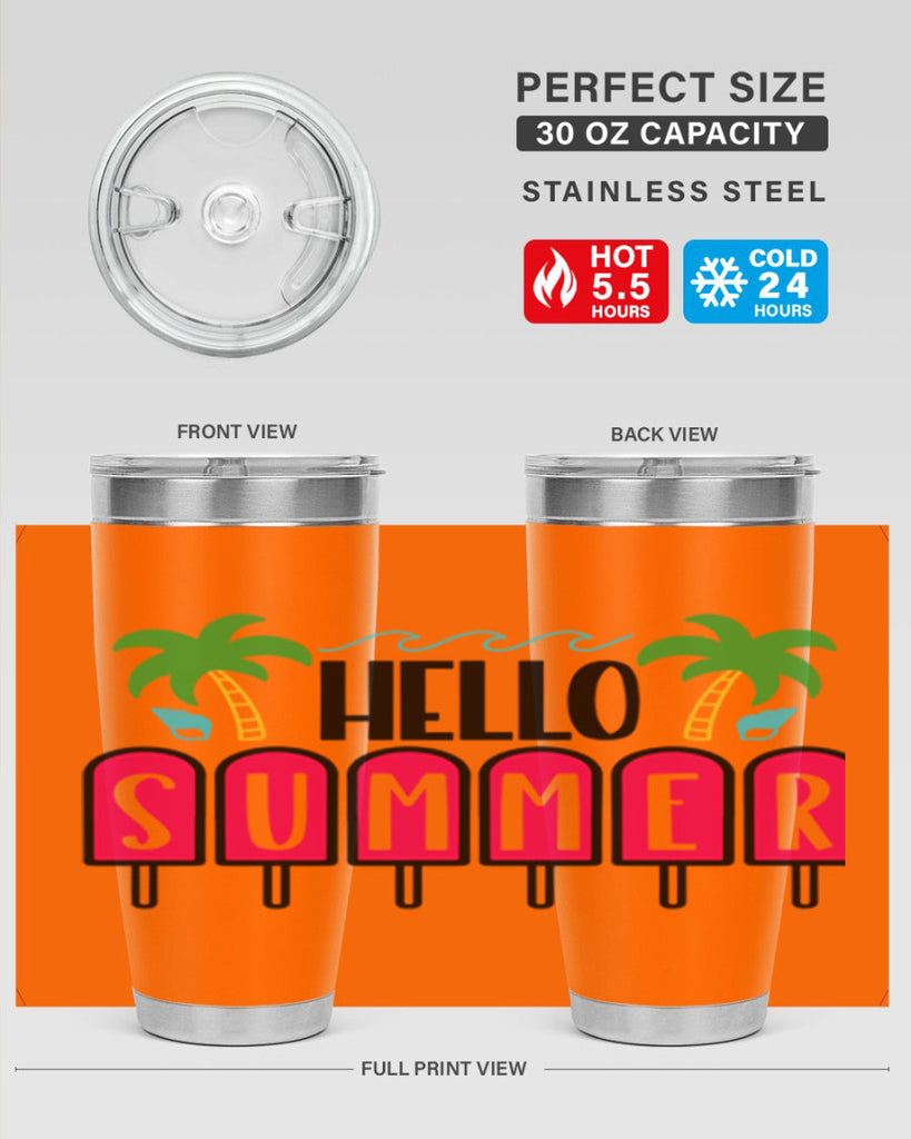 Hello Summer Style 39#- summer- Tumbler