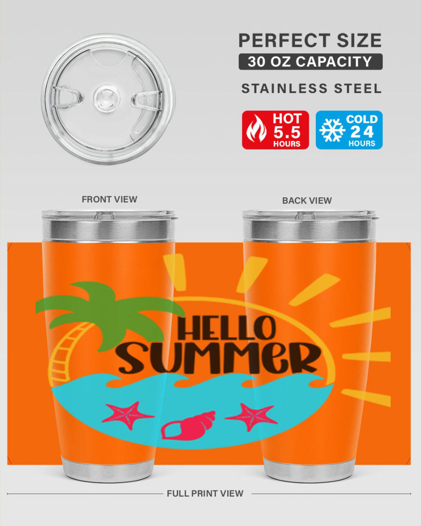 Hello Summer Style 40#- summer- Tumbler