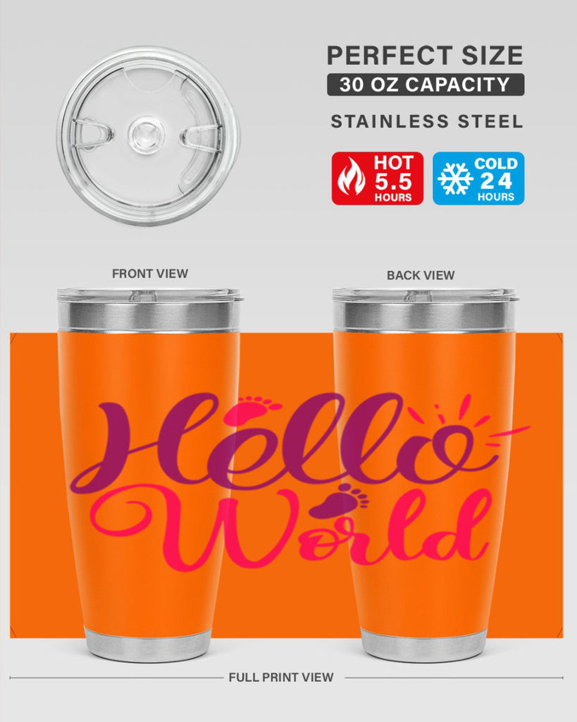 Hello World Style 260#- baby- tumbler