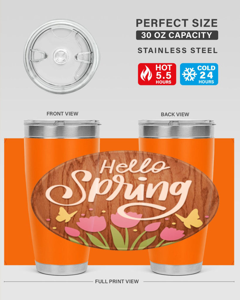 Hello spring Mockup202#- spring- Tumbler