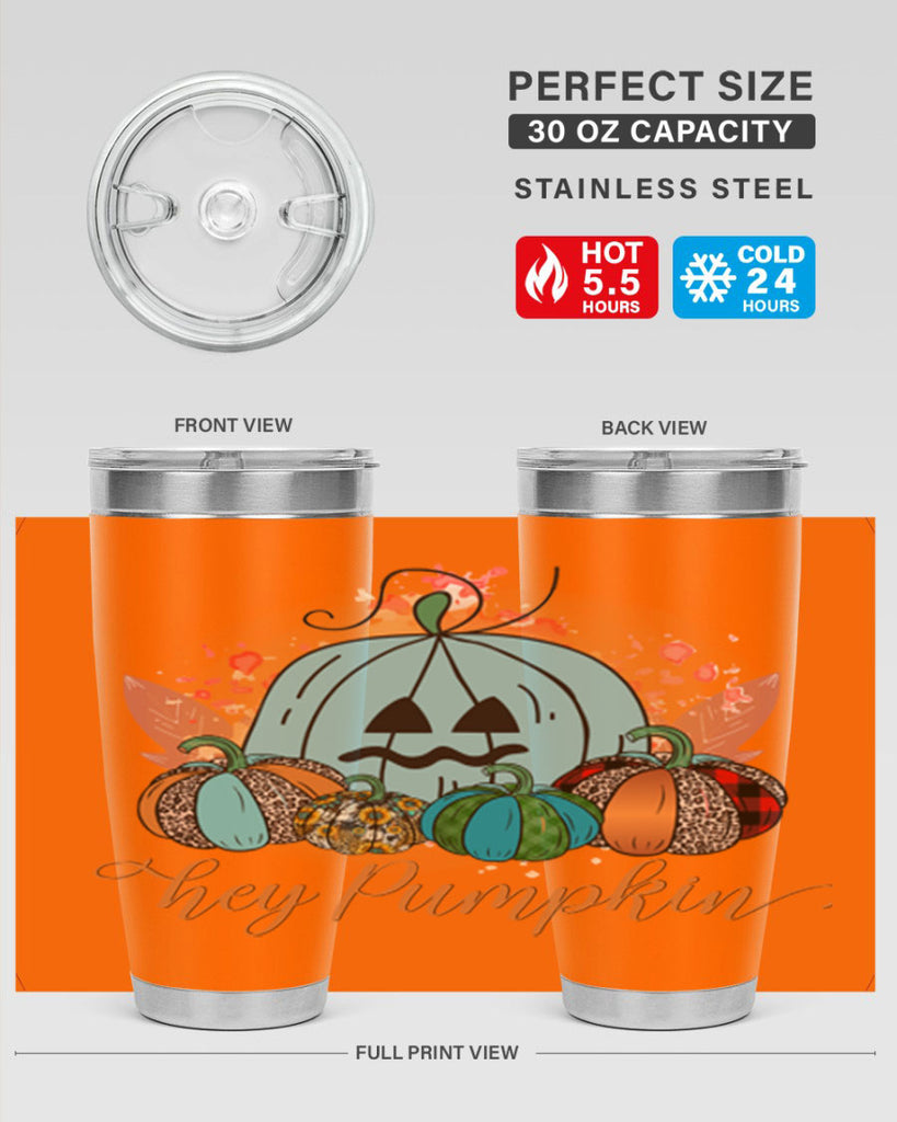 Hey Pumpkin 302#- fall- Tumbler