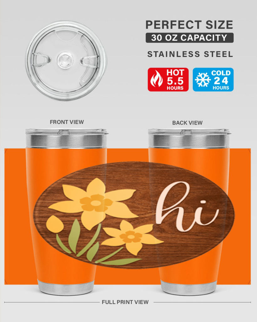 Hi daffodil flower Mockup235#- spring- Tumbler