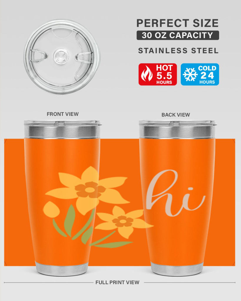 Hi daffodil flower236#- spring- Tumbler