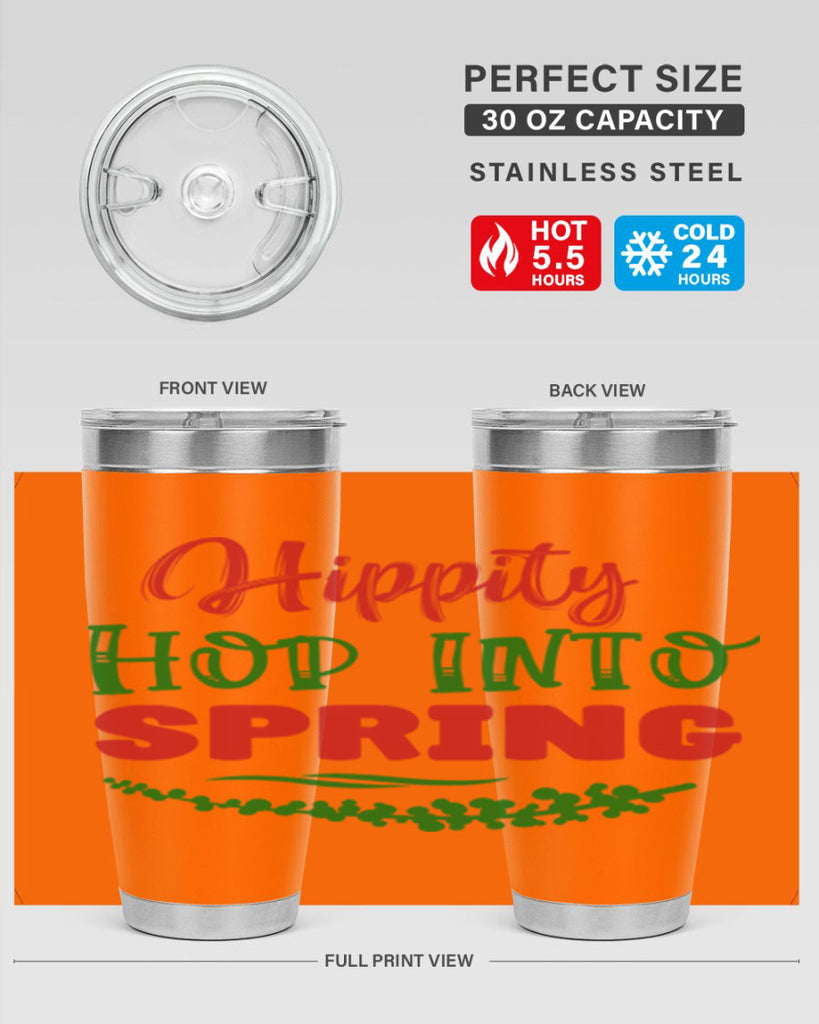 Hippity Hop into Spring 239#- spring- Tumbler