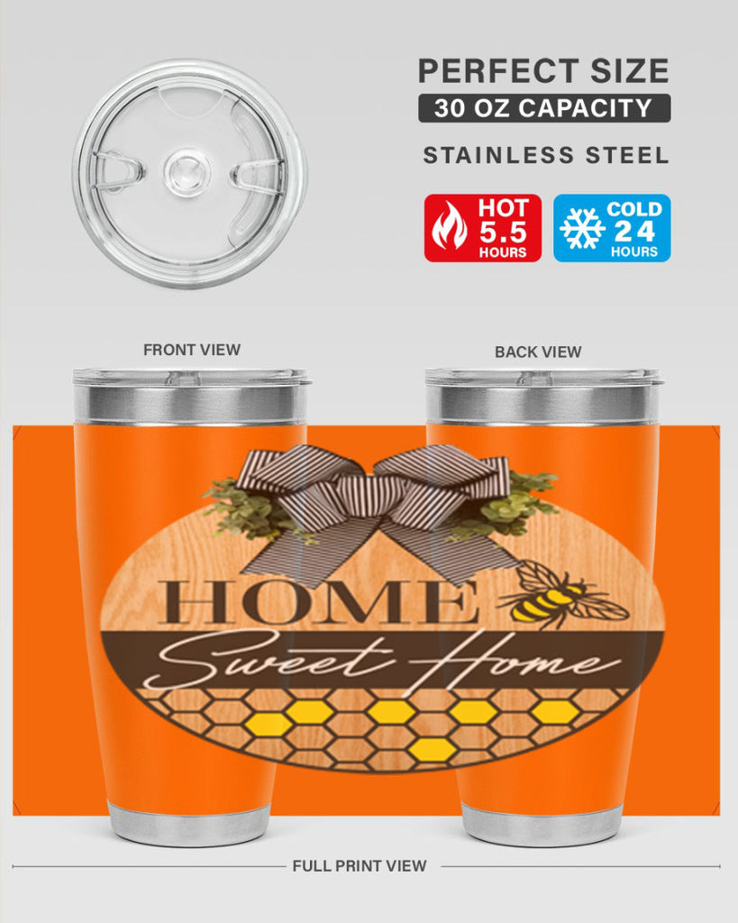 Home Sweet home bee and hive Mockup241#- spring- Tumbler