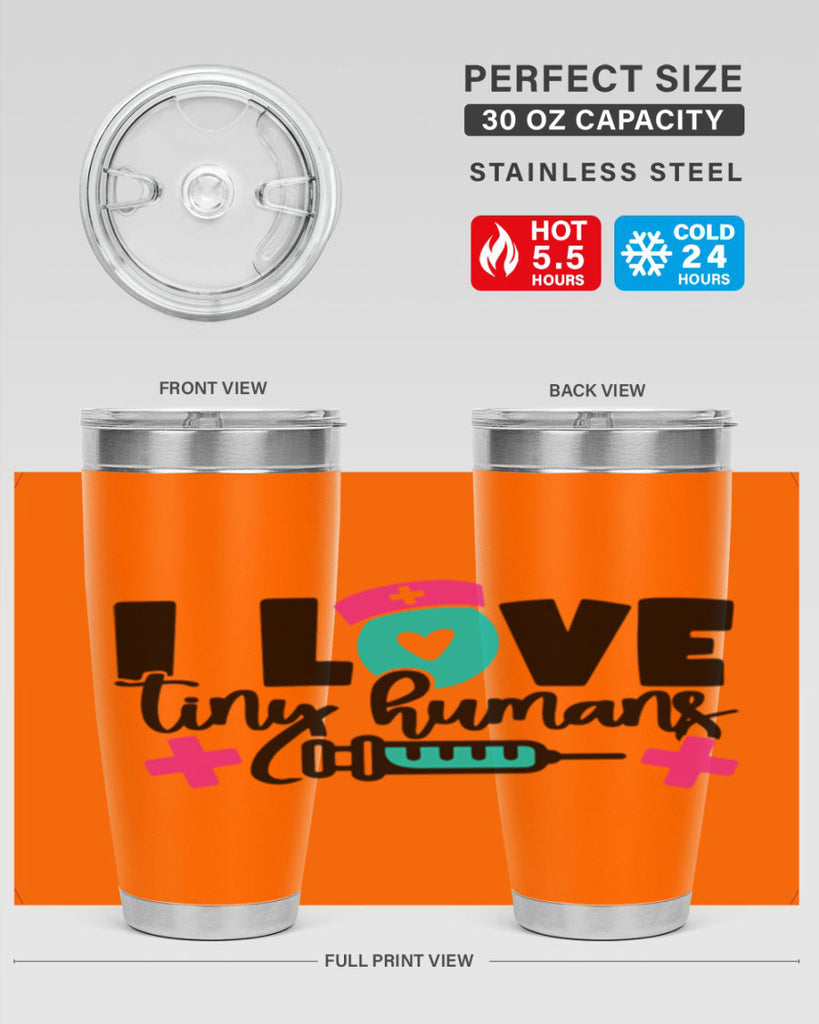 I Love Tiny Humans Style Style 166#- nurse- tumbler