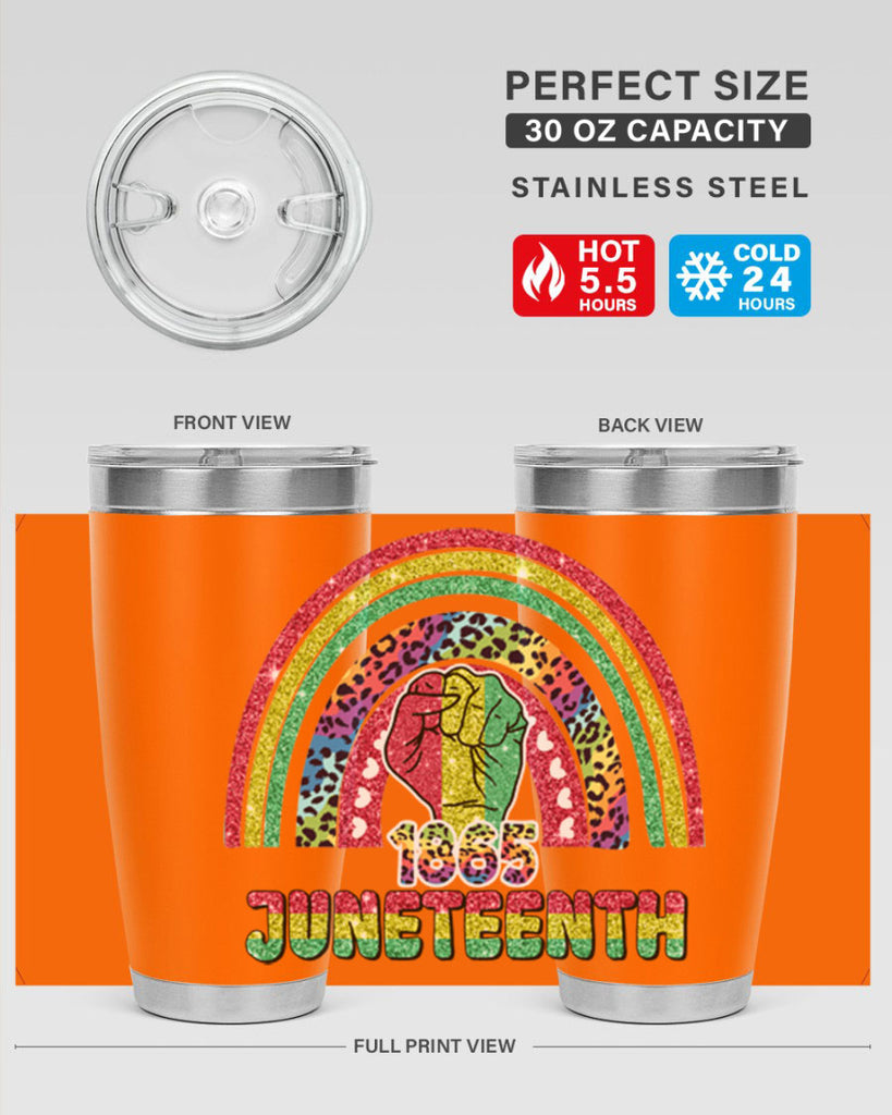Juneteenth 1865 Rainbow 19#- Juneteenth- tumbler