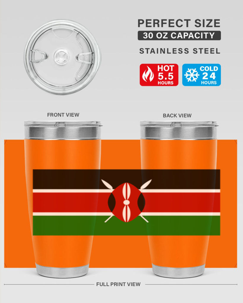 Kenya 110#- world flags- Tumbler