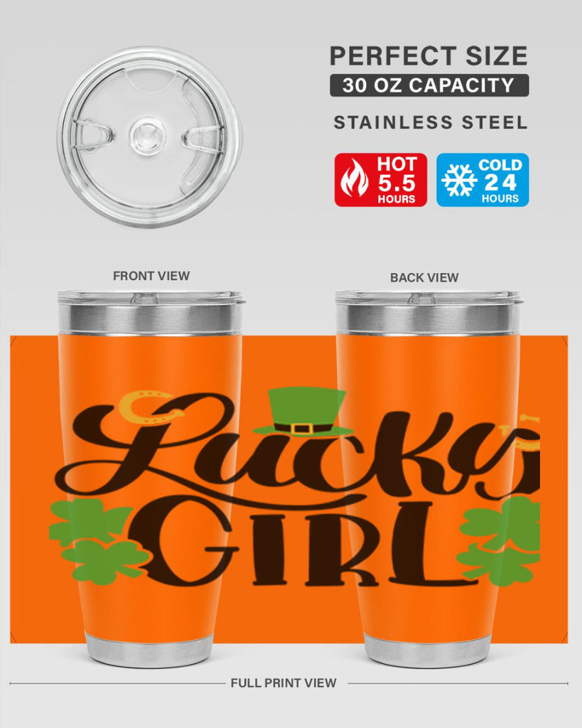 Lucky Girl Style 56#- St Patricks Day- Tumbler