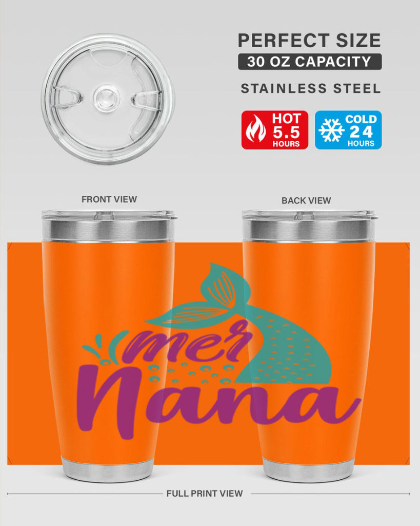 Mer Nana 343#- mermaid- Tumbler