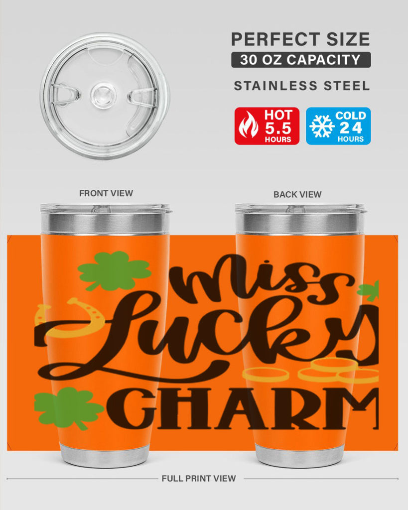 Miss Lucky Charm Style 47#- St Patricks Day- Tumbler