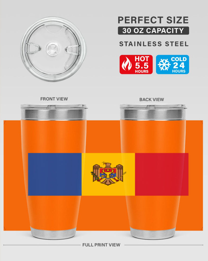 Moldova 85#- world flags- Tumbler