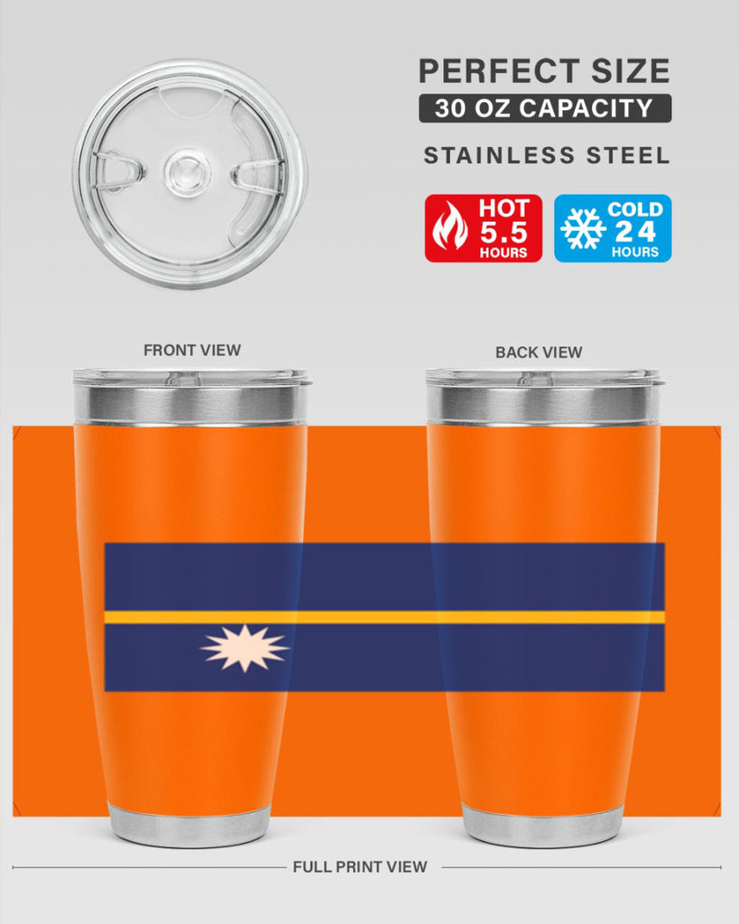 Nauru 77#- world flags- Tumbler