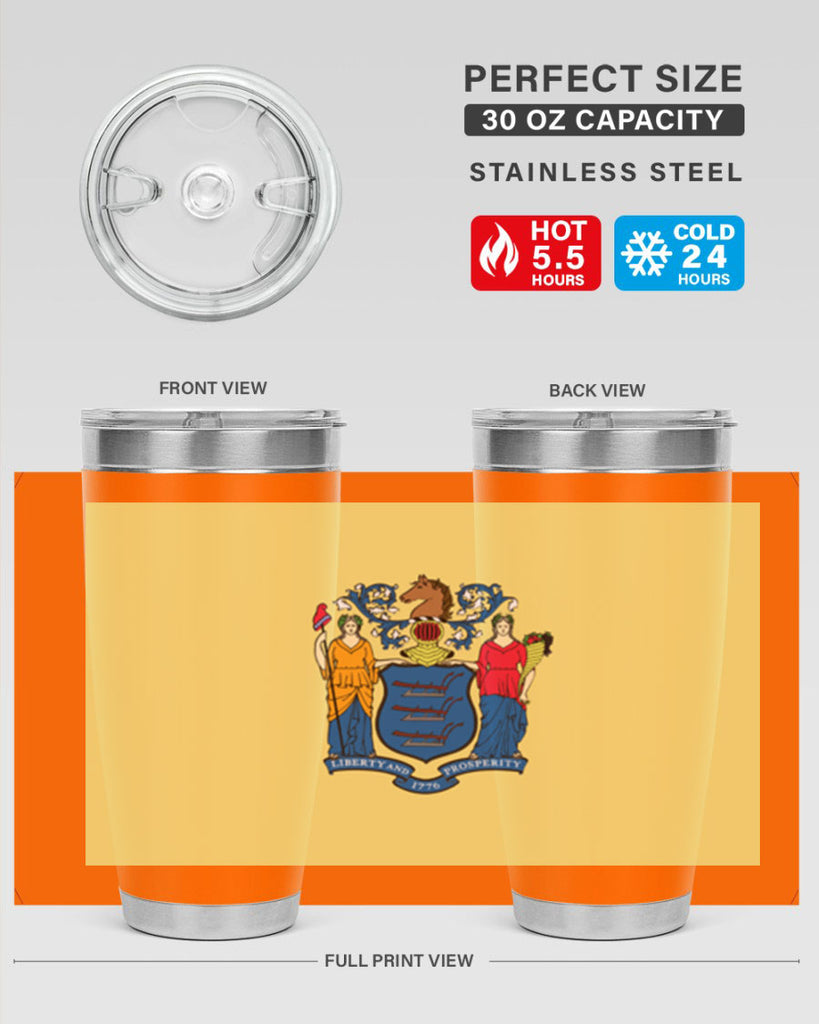 New Jersey 22#- Us Flags- Tumbler