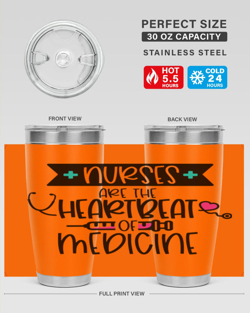 Nurses Are The Heartbeat Of Medicine Style Style 91#- nurse- tumbler