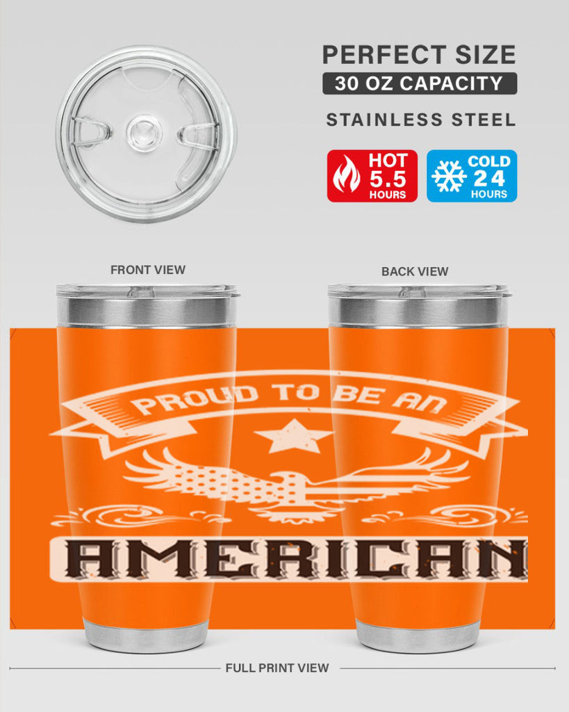 Proud to be an American Style 189#- Fourt Of July- Tumbler