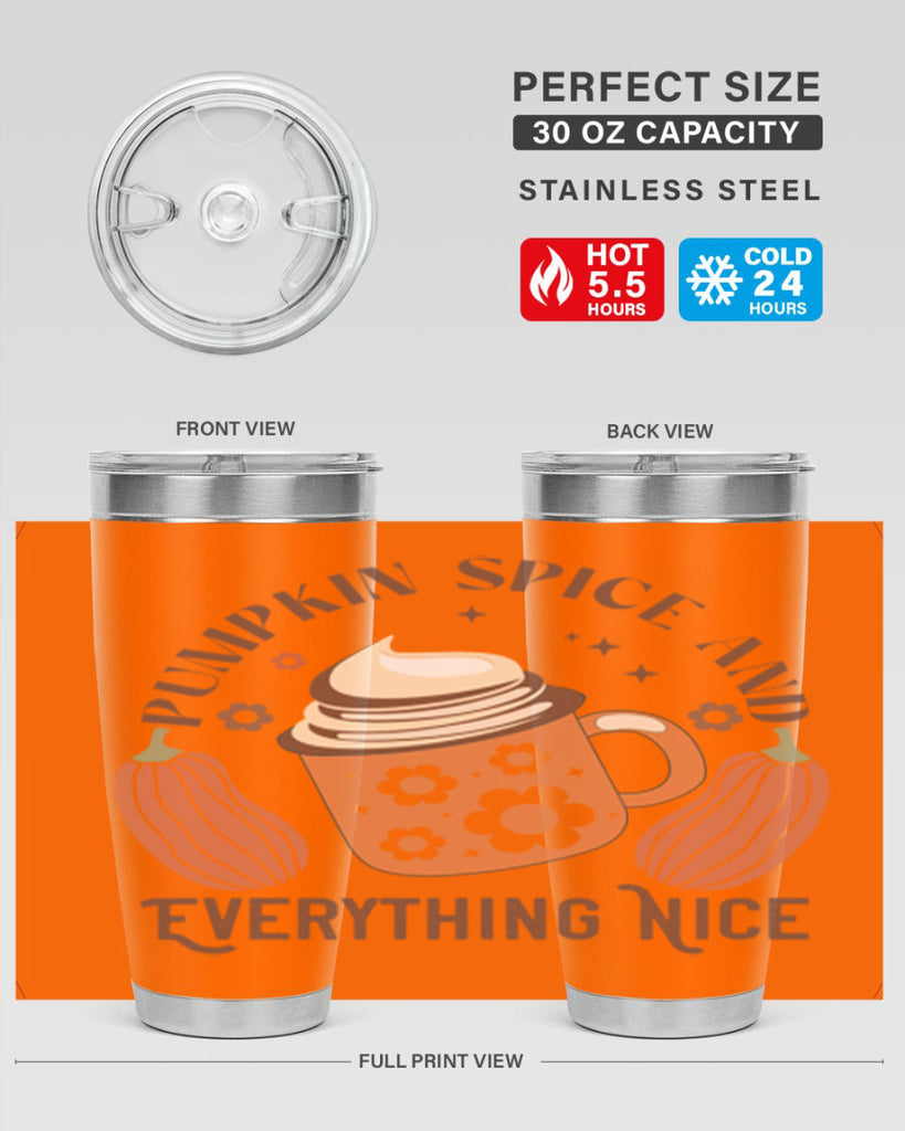 Pumpkin Spice And Everything Nice 539#- fall- Tumbler