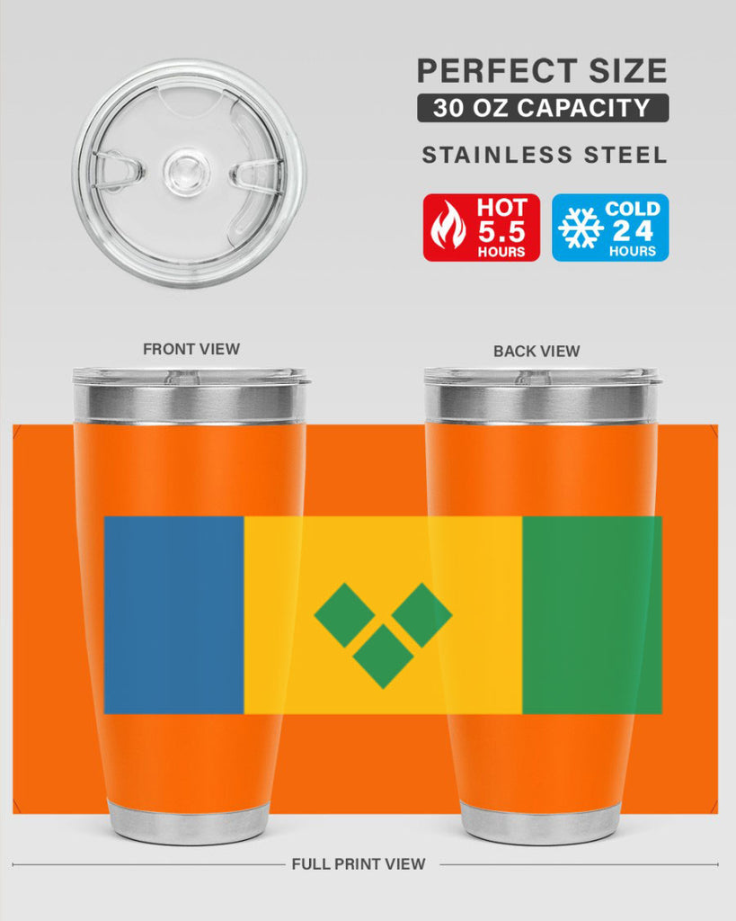 Saint Vincent and the Grenadines 50#- world flags- Tumbler