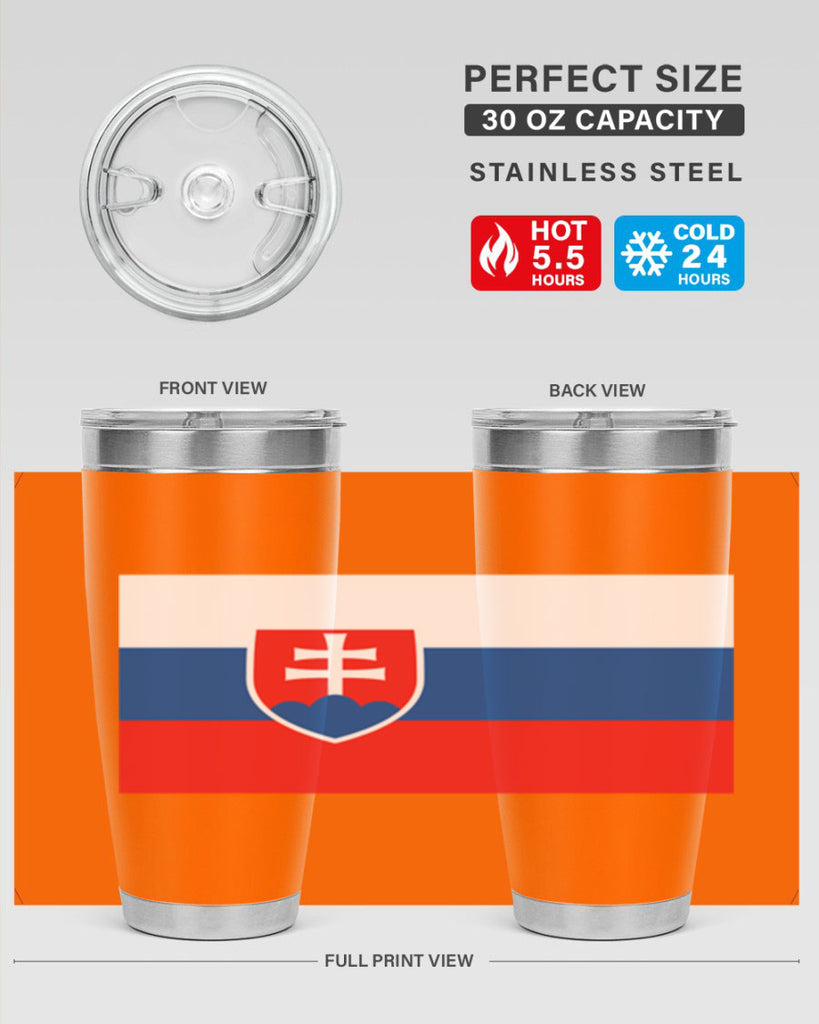 Slovakia 40#- world flags- Tumbler