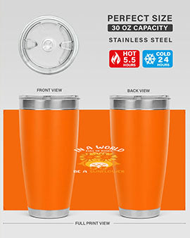 Sunflower Owl In A World A TurtleRabbit 18#- owl- Tumblers