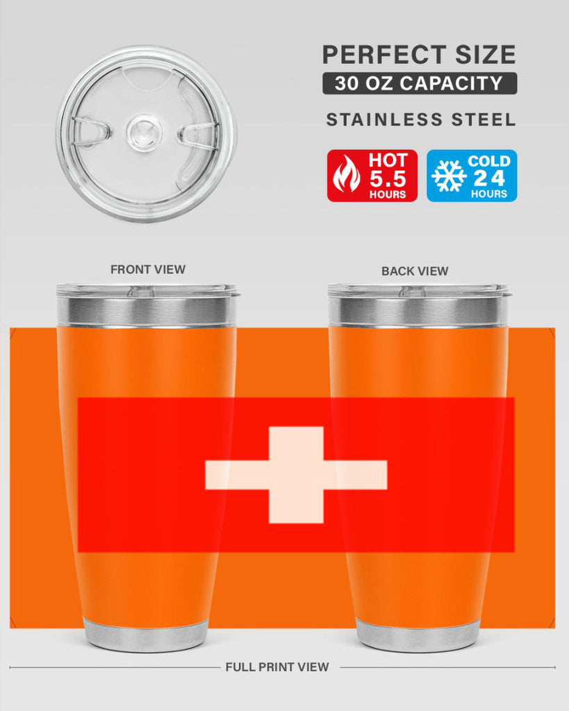 Switzerland 28#- world flags- Tumbler
