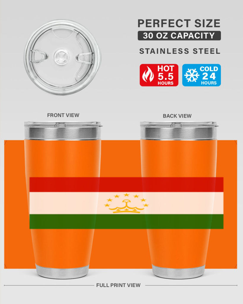 Tajikistan 25#- world flags- Tumbler