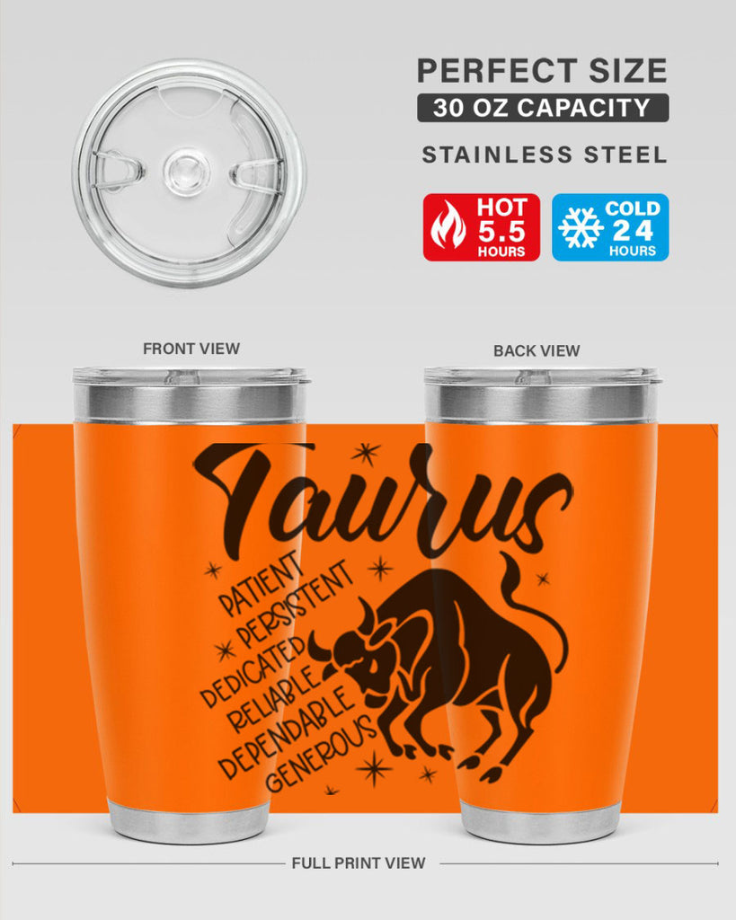 Taurus 492#- zodiac- Tumbler