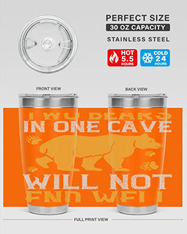Two bears in one cave will not end well 39#- Bears- Tumbler