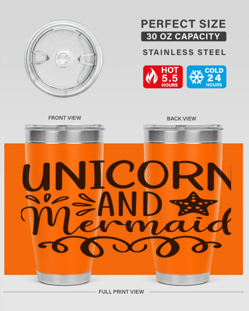 Unicorn And Mermaid 658#- mermaid- Tumbler