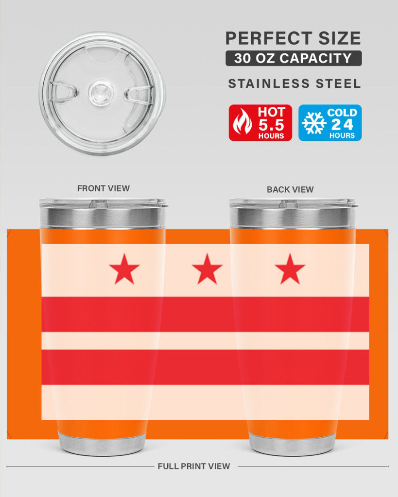 Washington DC 5#- Us Flags- Tumbler