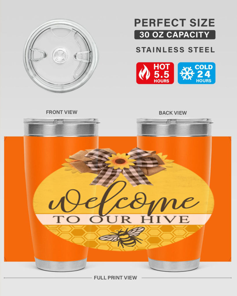 Welcome to our Hive complete yellow Mockup589#- spring- Tumbler