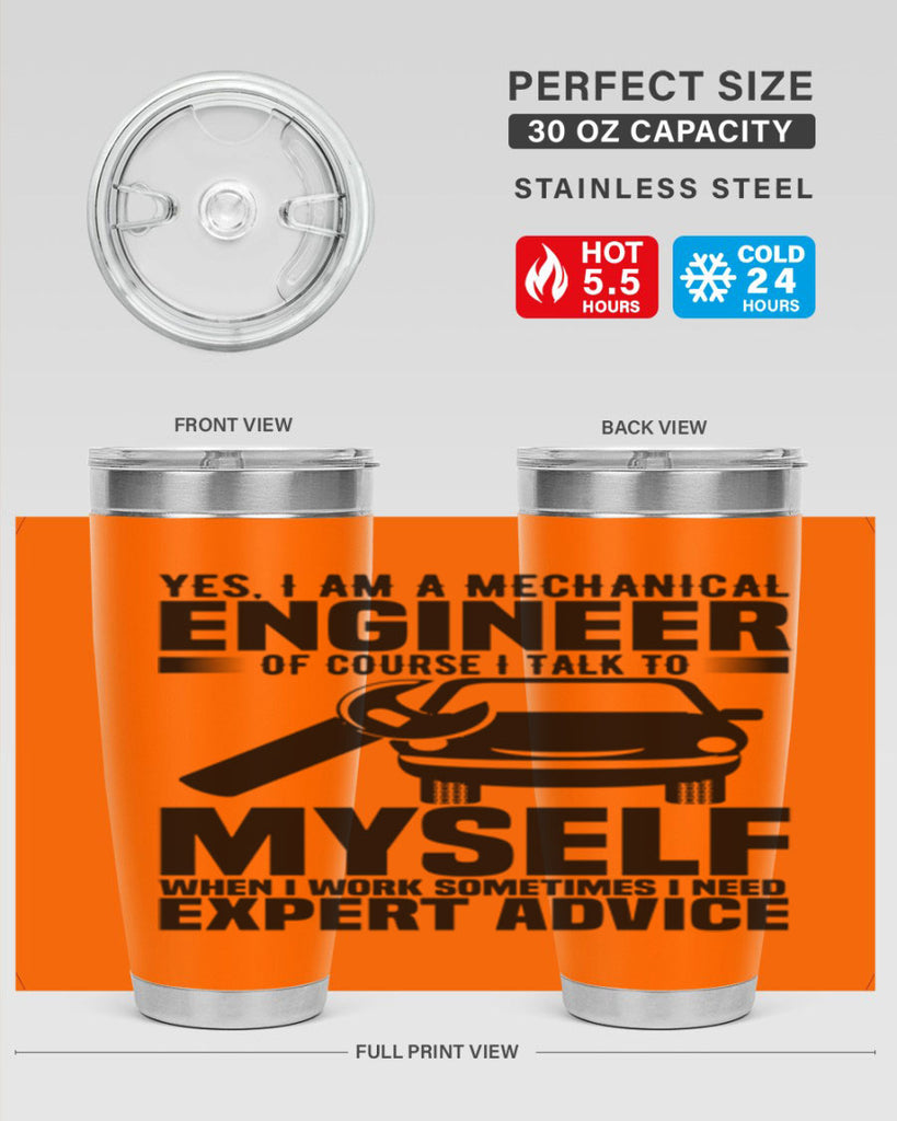 Yes I Am A Mechanical Style 1#- engineer- tumbler