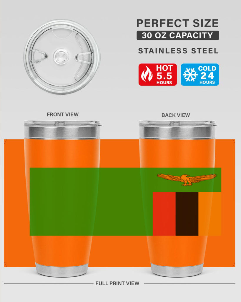 Zambia 2#- world flags- Tumbler