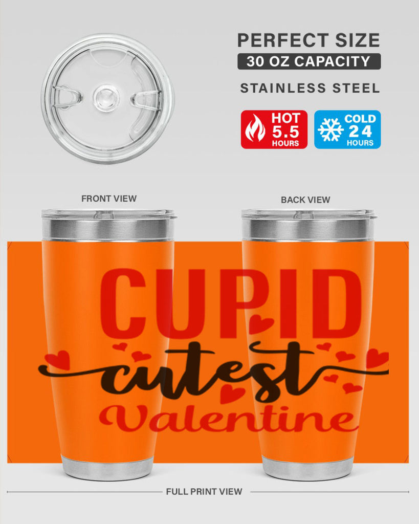 cupid cutest valentine 72#- valentines day- Tumbler