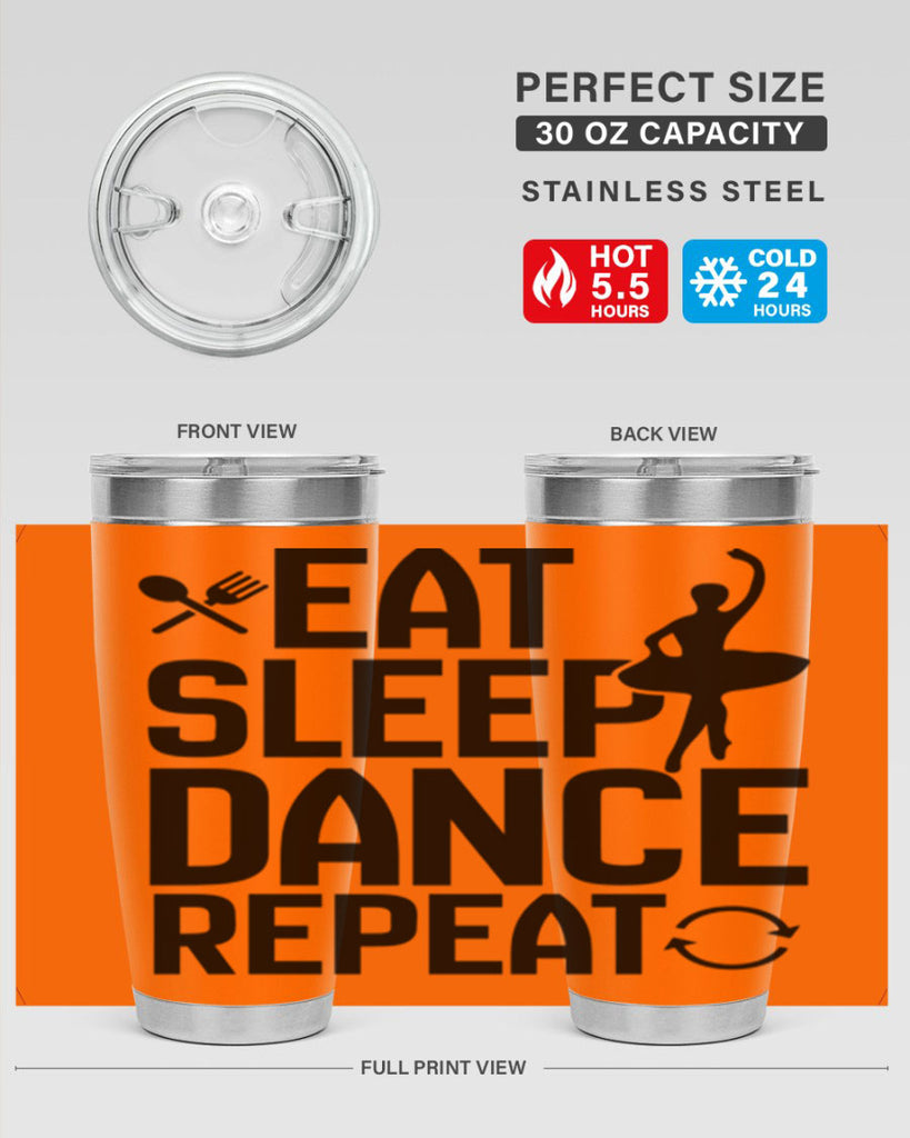 eat sleep dance repeat 35#- ballet- Tumbler